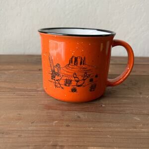 Counter Couture Orange Roadrunner Desert Scene Ceramic Mug NEW